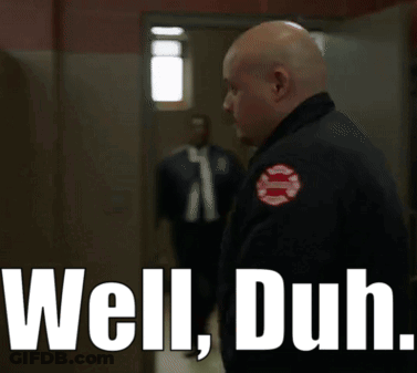 Fireman Saying Well Duh GIF