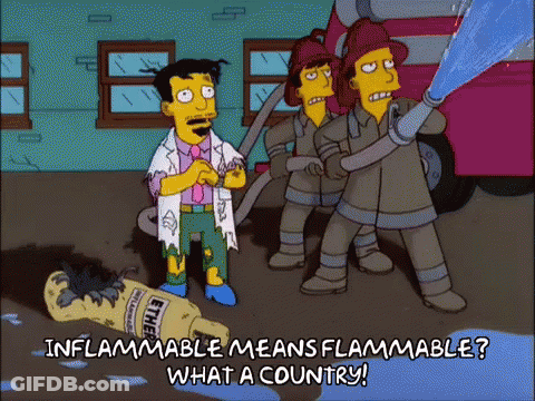 Fireman Spraying Ether GIF