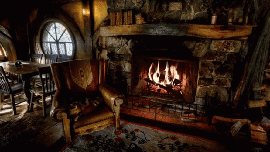 Fireplace In Living Room GIF