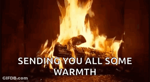 Fireplace Sending You All Some Warmth GIF