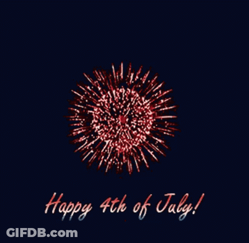 Firework Display Happy 4Th Of July GIF