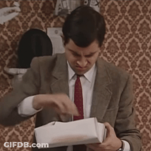 Firework Mr Bean GIF