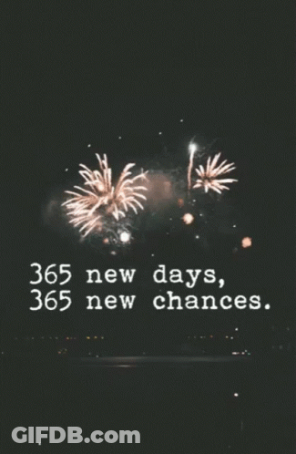 Fireworks Display 365 New Days 365 New Chances GIF