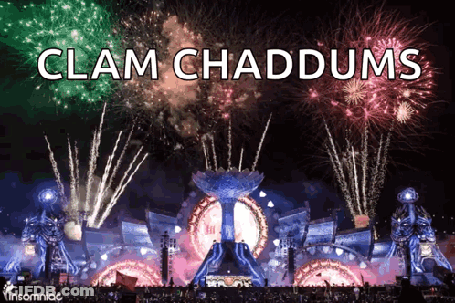 Fireworks Display Clam Chaddums GIF
