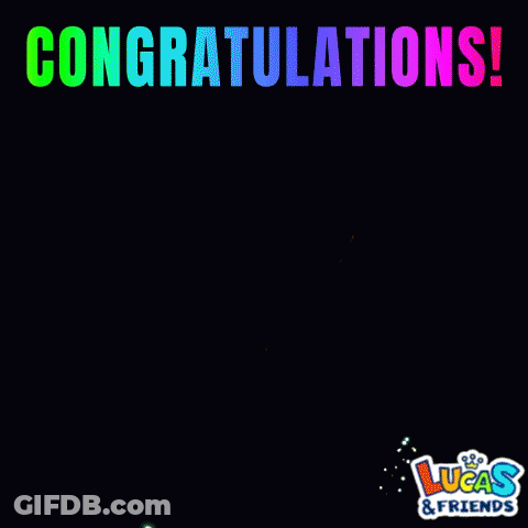 Fireworks Display Congratulations Lucas & Friends GIF