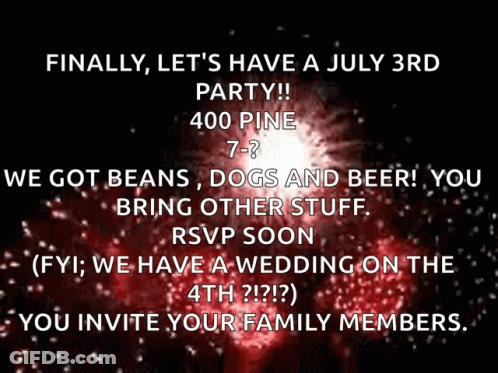 Fireworks Display Finally Let's Have July 3Rd Party GIF