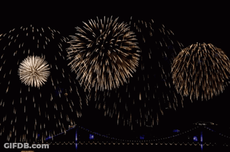 Fireworks Display Greeting Happy Birthday Mary GIF