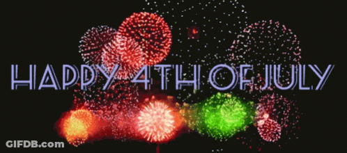 Fireworks Display Happy 4Th Of July GIF