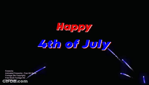 Fireworks Display Happy 4Th Of July GIF