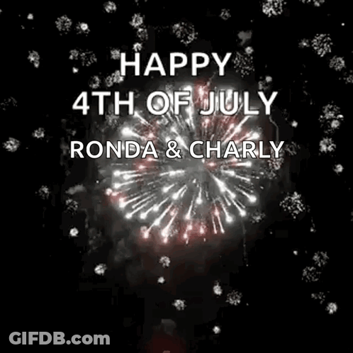 Fireworks Display Happy 4Th Of July GIF