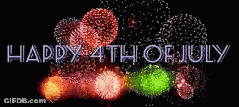Fireworks Display Happy 4Th Of July GIF