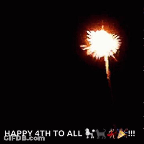 Fireworks Display Happy 4Th To All GIF