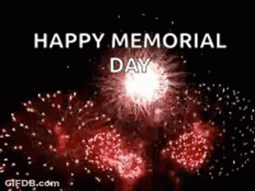 Fireworks Display Happy Memorial Day GIF