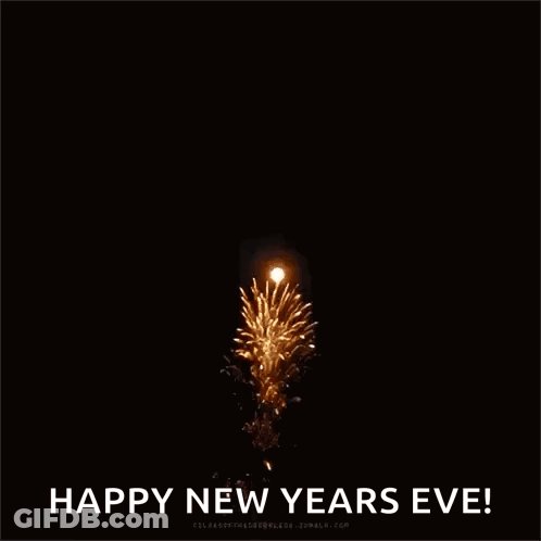 Fireworks Display Happy New Years Eve GIF