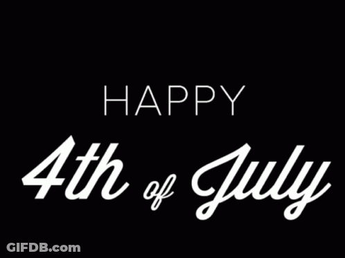 Fireworks Display Saying Happy 4Th Of July GIF