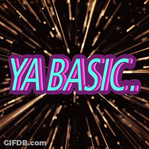 Fireworks Display Saying Ya Basic GIF