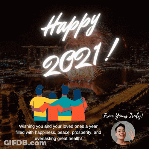 Fireworks Display Wishing You And Yours A Kolfy Logo GIF