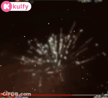 Fireworks Display Wishing You And Yours Kolfy Logo GIF