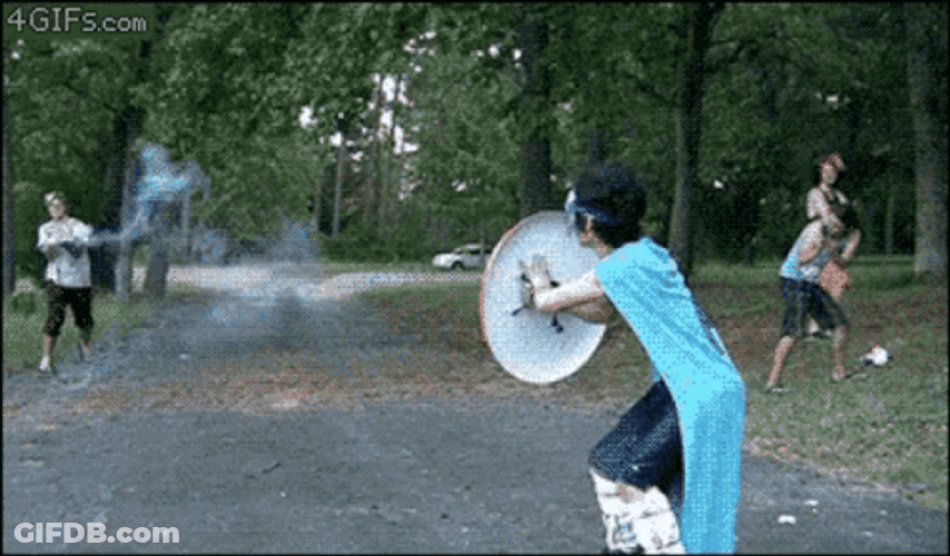 Fireworks Fail Captain America Wannabe GIF