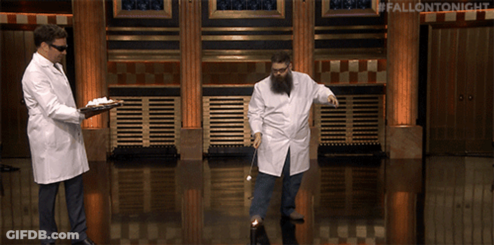 Fireworks Fail Jimmy Fallon And Science Bob Experiment GIF