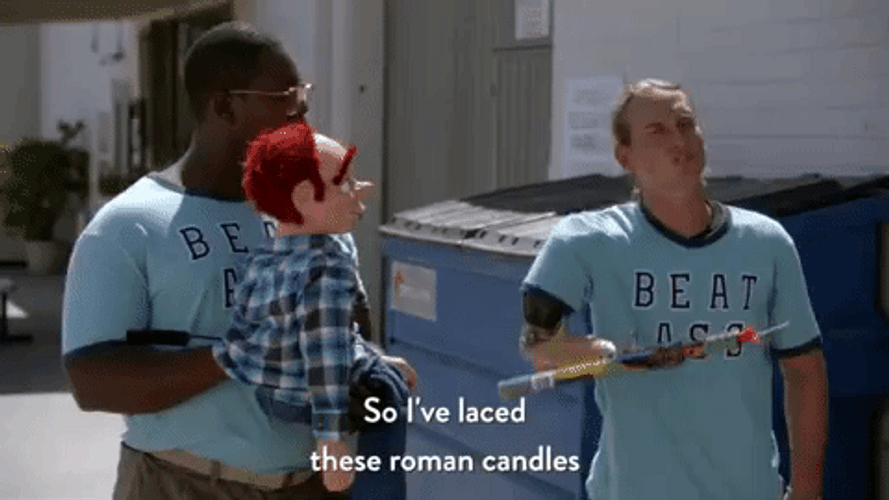 Fireworks Fail Men With Concentrated Gun Powder GIF