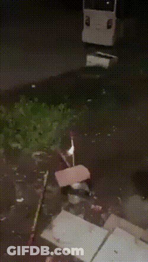 Fireworks Fail Went Inside Window GIF