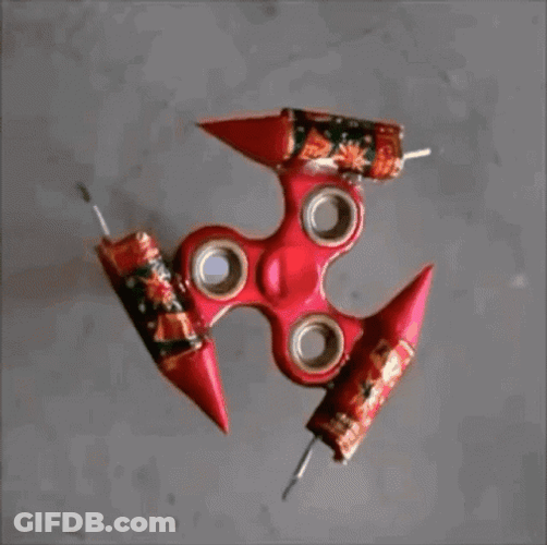 Fireworks Fidget Spinner GIF