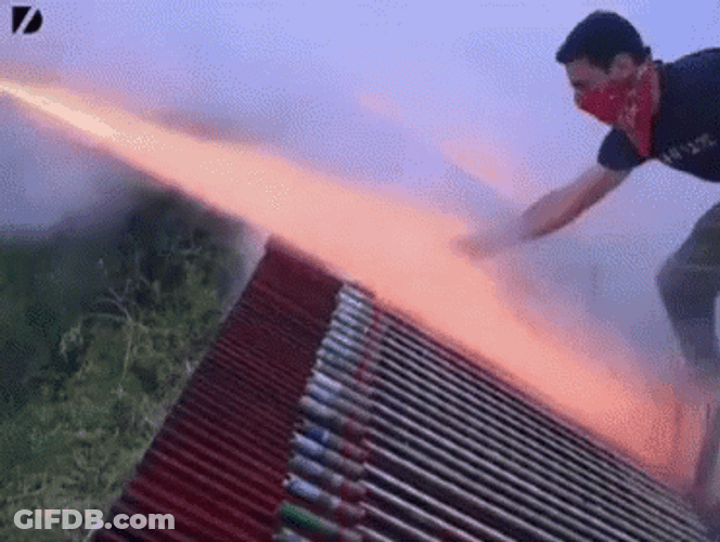 Fireworks Firecracker War GIF