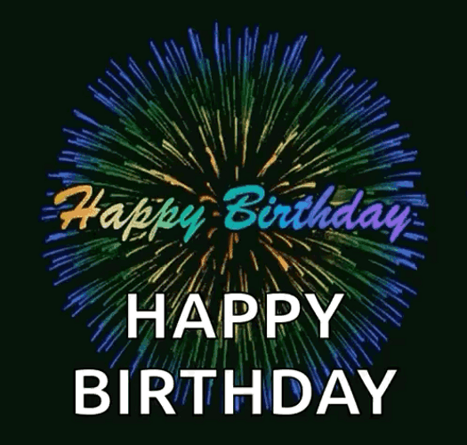Fireworks Happy Birthday Meme GIF