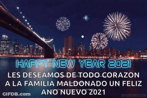 Fireworks Happy New Year 2021 GIF