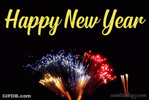 Fireworks Happy New Year GIF