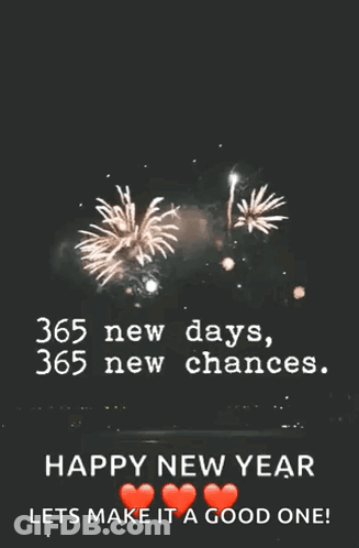 Fireworks Happy New Year Lets Make It A Good One GIF