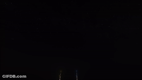 Fireworks In Night Sky GIF