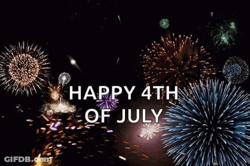 Fireworks Night Sky Happy 4Th Of July GIF