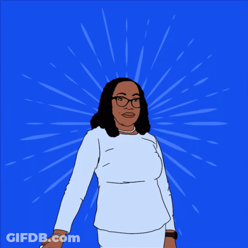 First All Black Woman US Supreme Judge GIF