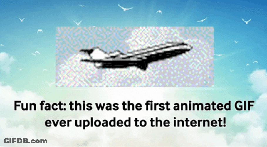 First Animated Plane Internet GIF