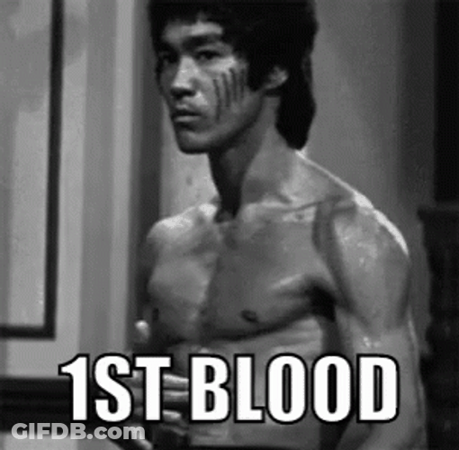 First Blood In Battle GIF