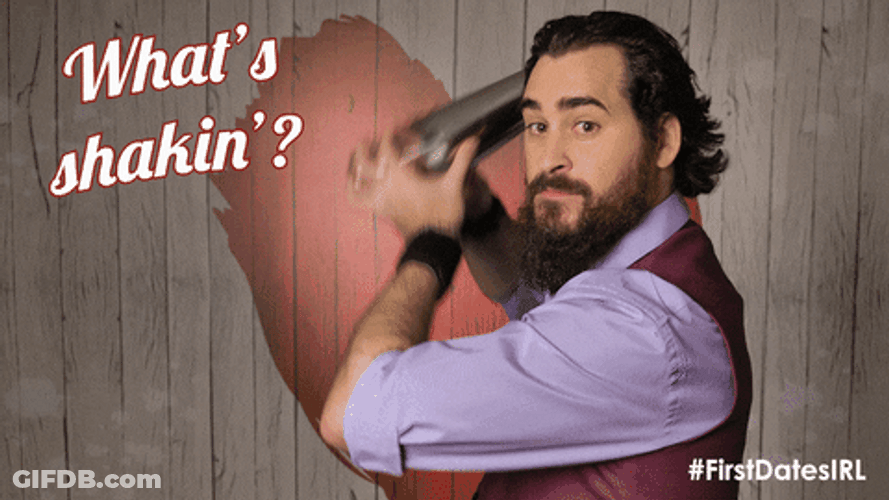 First Dates Bartender What's Shakin GIF