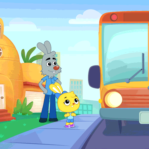 First Day Of School Playkids Boarding School Bus GIF