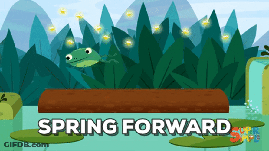 First Day Of Spring Made The Frogs Hop GIF
