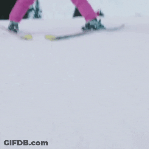 First Day Of Taking Ski GIF