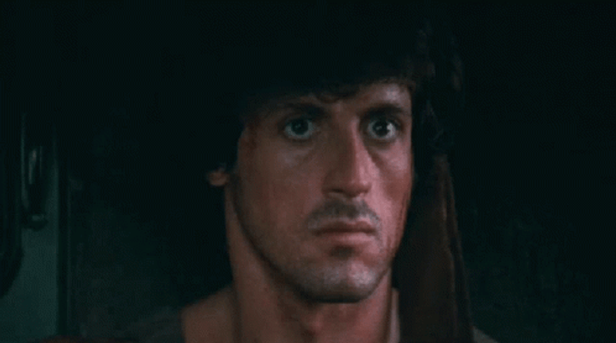 First Kill John Rambo Looking Around Driving GIF