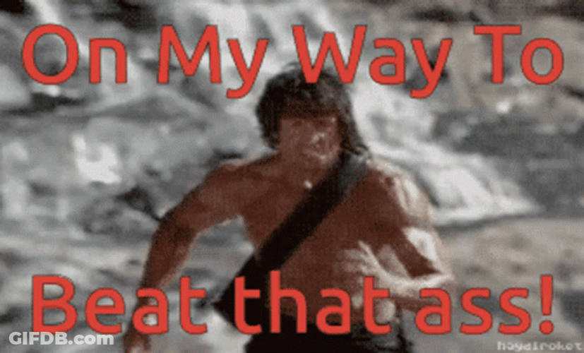 First Kill John Rambo Running Fast To Beat GIF