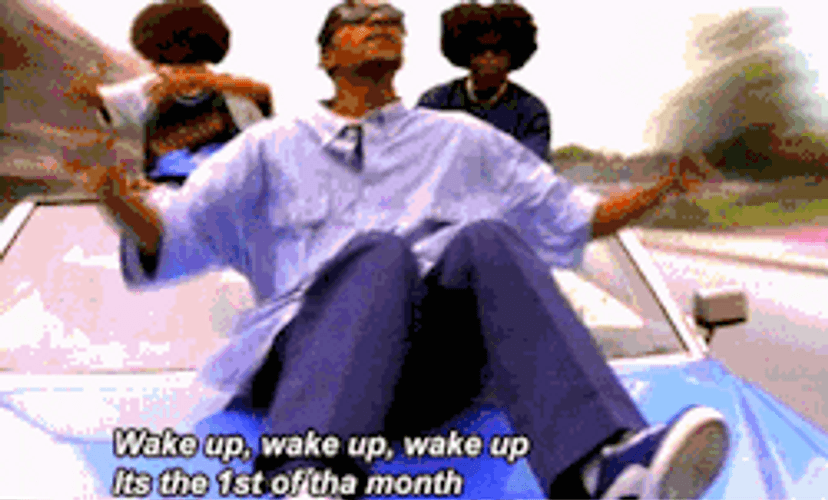 First Of The Month Car Hood Sitting GIF