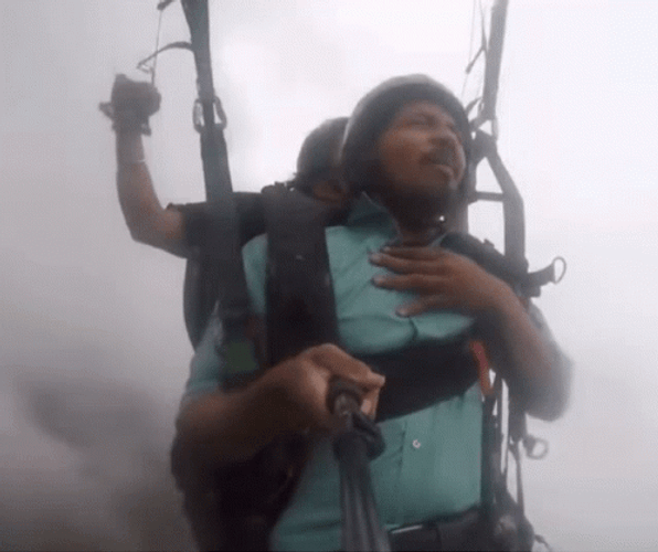 First Time Paragliding GIF
