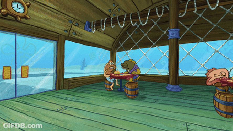 Fish Panic Spongebob Fire GIF