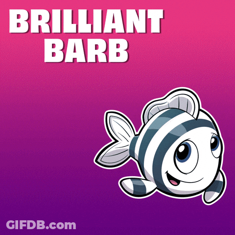 Fish Poster Brilliant Barb GIF