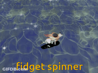 Fish Saying Fidget Spinner GIF