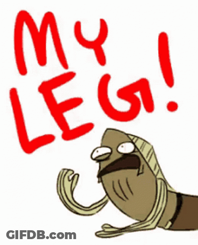Fish Saying My Leg GIF