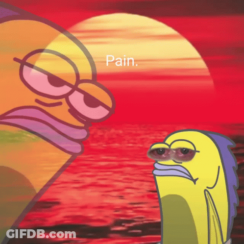 Fish Saying Pain GIF